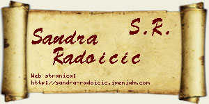Sandra Radoičić vizit kartica